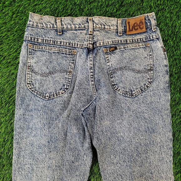 Vintage 80s Lee Riders Acid-Wash Jeans 30x30 Made in USA 209-6848 - Picture 10 of 16